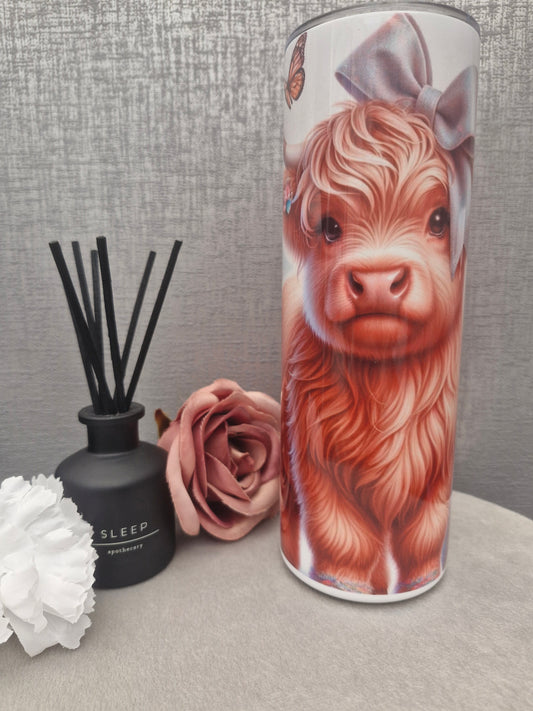 Highland cow tumbler