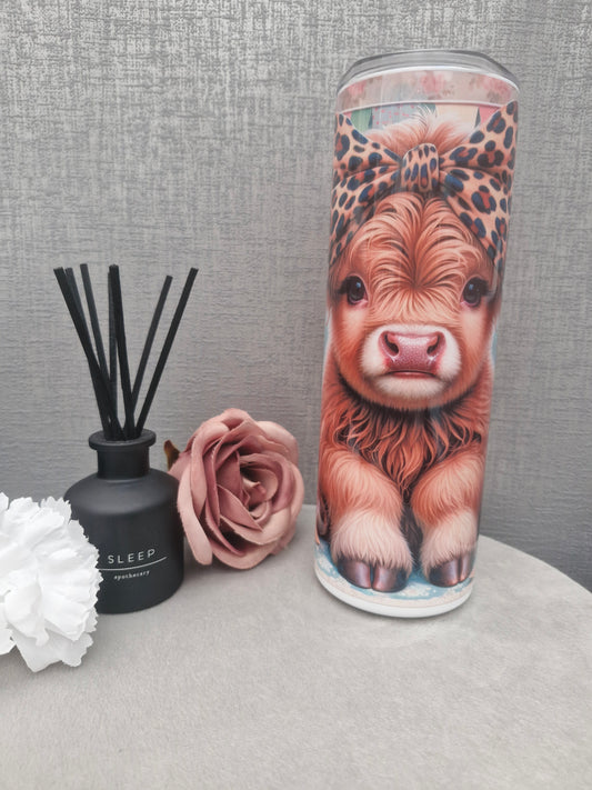 Mothers day highland cow tumbler